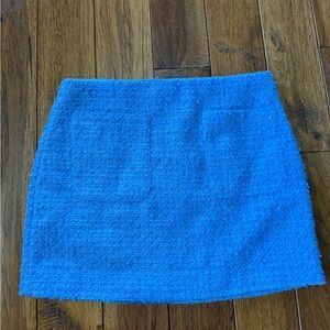 H&M Bright Blue Bouclé Mini Skirt